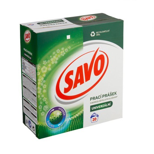 Savo 20dávek/1.4kg prášek bez Chloru Uni | Prací prostředky - Prací prášky Savo 20dávek/1.4kg prášek bez Chloru Uni | Prací prostředky - Prací prášky